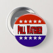 Poll Watcher Ronde Button 7,6 Cm (Voorkant /achterkant)
