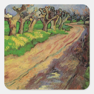 Pollard Willows door Vincent van Gogh Vierkante Sticker
