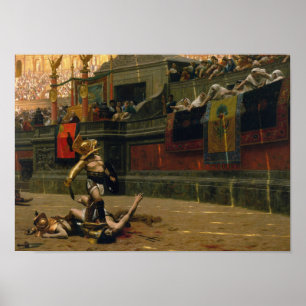 Pollice Verso — met een draaiende duim Poster