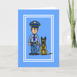 Polliceman K-9 Dog Support-vriendschapskaart Kaart