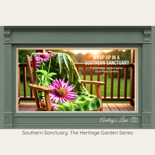 Pollinator Garden Floral Soft Fleece Throw Deken