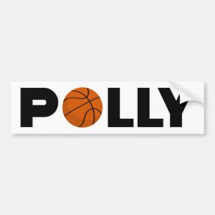 Polly Basketball Bumpersticker