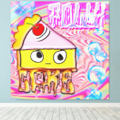 Polly Cake - Tortina - Canvas Afdruk (Insitu (Houten vloer))