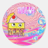 Polly Cake - Tortina - Ronde Sticker (Voorkant)