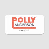 Polly Name Tag (Voorkant)