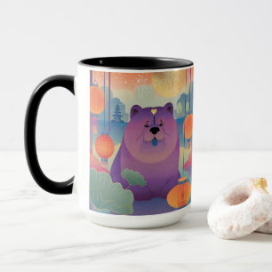POLLY PLUM chow chien 15 once Mug