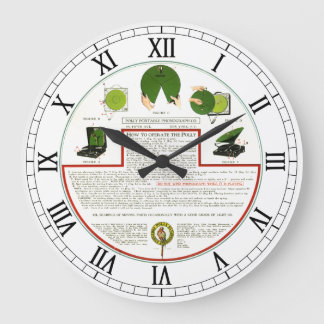 Polly Portable Phonograph Wall Clock Grote Klok