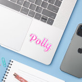 Polly Sticker (Laptop met iPhone)