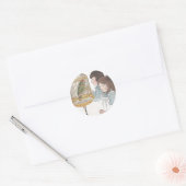 Polly the Parrot Ronde Sticker (Envelop)