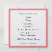 Polly veut une Pop Art Lady Floral Invitation (Dos)