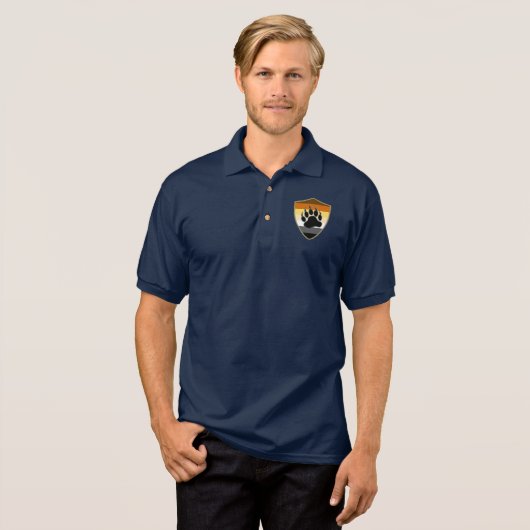 Polo Bear Pride Shield Bear Paw - Chemise (Devant entier)