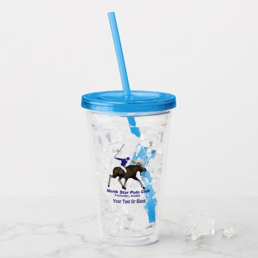Polo Club Nord Star (Moose) Acryl Drinkbeker (Voorkant ijs)