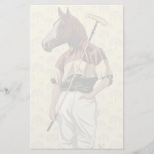 Polo Horse Portrait Briefpapier