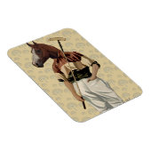 Polo Horse Portrait Magneet (Rechterzijde)
