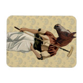 Polo Horse Portrait Magneet (Horizontaal)