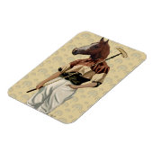 Polo Horse Portrait Magneet (Linkerzijde)