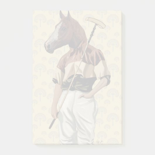 Polo Horse Portrait Post-it® Notes (Voorkant)