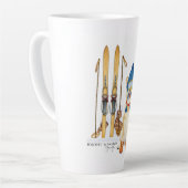 Polo Inu Ski Latte Mug (Angle gauche)