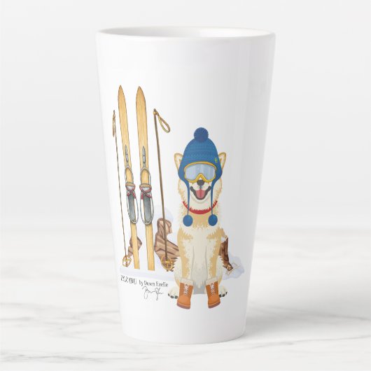 Polo Inu Ski Latte Mug (Devant)