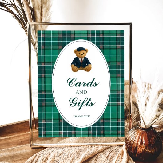 Polo Luxe Teddybeer Baby shower Kaarten en geschen Poster