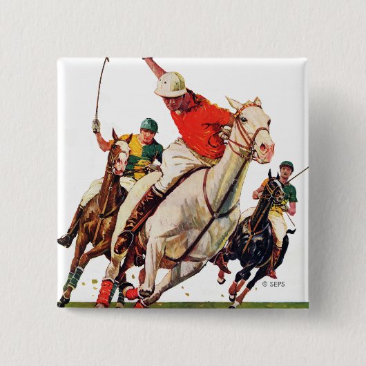 Polo Match Vierkante Button 5,1 Cm (Voorkant)