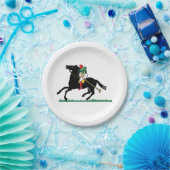  Polo Player op Pony Papieren Bordje (Feest)