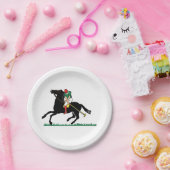  Polo Player op Pony Papieren Bordje (Feest)