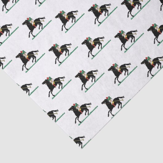  Polo Player op Pony Tissuepapier (Detail)