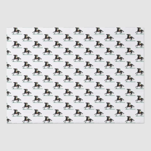  Polo Player op Pony Tissuepapier (Voorkant)