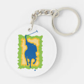 Polo Player Sleutelhanger (Achterkant)