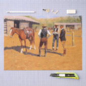 Polo pony's kopen in het Amerikaanse Oude Westen Tissuepapier (Craft)