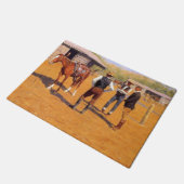 Polo pony's kopen in het Amerikaanse Wilde Westen Deurmat (Schuin)
