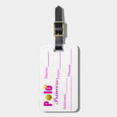 Polo Princess Label Bagagelabel (Voorkant verticaal)