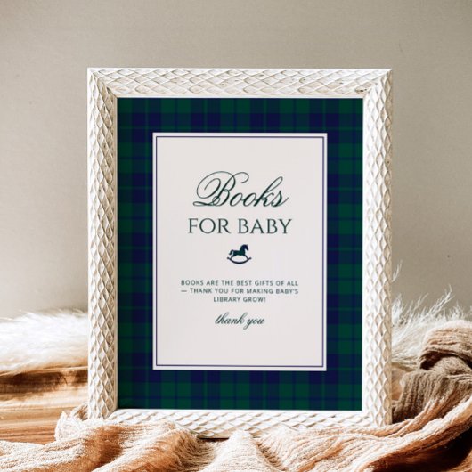  Polo Rocking Horse Plaid Boeken voor baby Poster