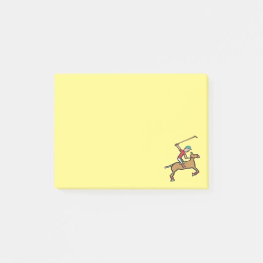 Polo-spelpaarden en -Rider Post-it® Notes (Voorkant)
