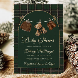 Polo Teddy Bear Classic Baby Shower Kaart