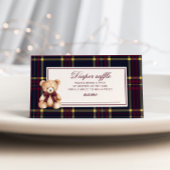 Polo Teddy Bear Luier Raffle Wijn Rood Palid Informatiekaartje