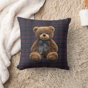 Polo Teddy Bear Schotse Ruit Kinderkamer Decoratie Kussen