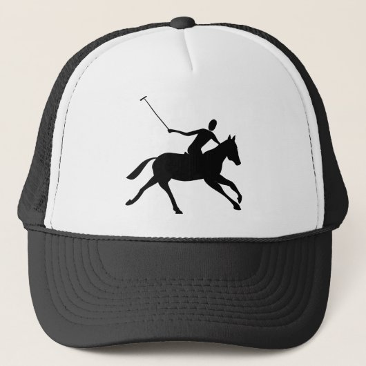 Polo - zwart trucker pet (Voorkant)