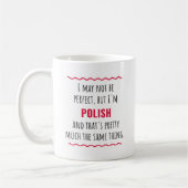 Pologne Funny Cadeau de café Mug (Gauche)