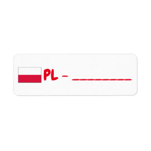 Pologne id postkruising etiket