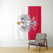 Pologne & Pologne Drapeau mode sports / tapisserie (En situation)