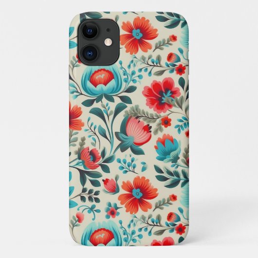 Polonais folklore Floral iPhone 11 Coque (Dos)