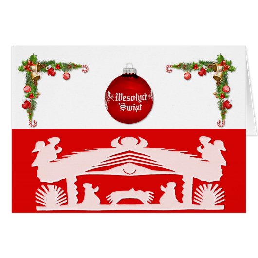 Polonais/Polski - Joyeux Noël/Wesołych Świąt (Devant horizontal)