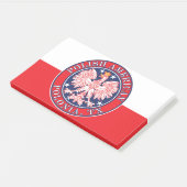 Polonia Texas Poolse Amerikaanse adelaar Post-it® Notes (Schuin)