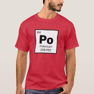 Polonium / Tableau Périodique - T-shirt Élément Po