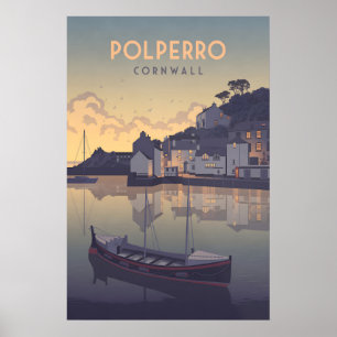 Polperro Cornwall Reisposter Poster