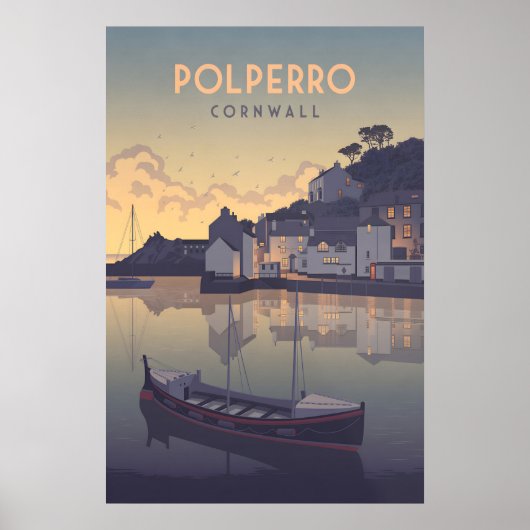 Polperro Cornwall Reisposter Poster (Voorkant)