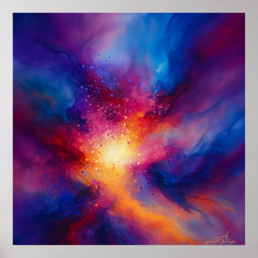 Pols van het Oneindige Abstracte Poster (Voorkant)