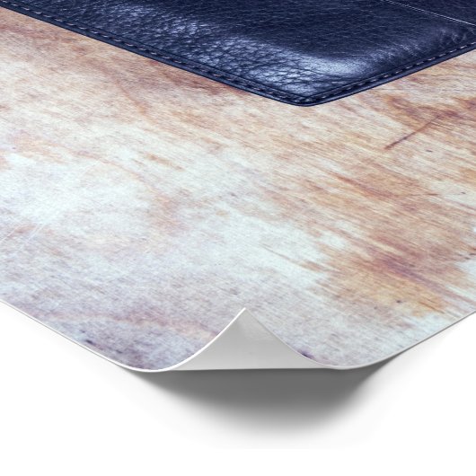 Polshorloge met portemonnee tas en aansteker poster (Hoek)